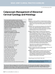 Colposcopic Management of Abnormal Cervical Cytology and