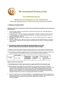 Hypothyroidism within the normal range