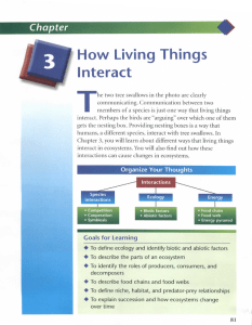 How Living Things Interact