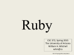 ruby-clean - University of Arizona Computer Science