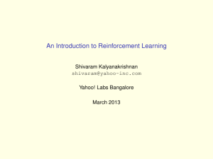 An Introduction to Reinforcement Learning