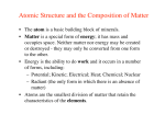 Atomic Structure and the Composition of Matter