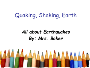 Earthquakes