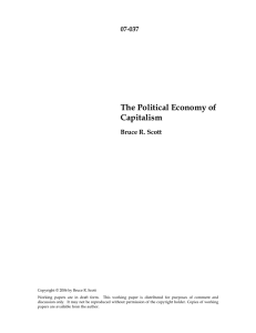 The Political Economy of Capitalism