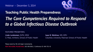 Case Studies in Public Health Preparedness and Response to