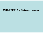 CHAPTER 2 – Seismic waves