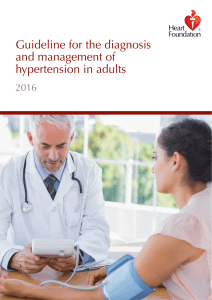 Guideline for the diagnosis and management of hypertension in adults