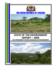 the united republic of tanzania state of the environment report – 2006