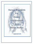 Kansas Standards for History, Government and Social Studies