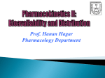 GENERAL PHARMACOLOGY Distribution-1