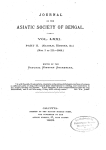 asiatic society of bengal. - Publication Server of Goethe University