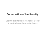 Biotic indices and indicator species
