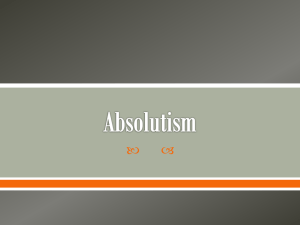 Absolutism - Walton High
