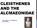 Cleisthenes and the Alcmaeonidae