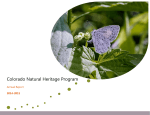 2015 Annual Report - Colorado Natural Heritage Program