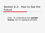 Section 6.3: How to See the Future