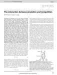 The interaction between predation and competition