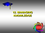 12. MANAGING KNOWLEDGE