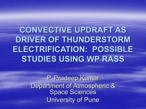 convective updraft as driver of thunderstorm electrification