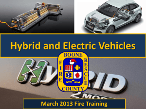 Hybrid and Electric Vehicles