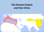 The Roman Empire and Han China