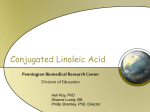 Conjugated Linoleic Acid - Pennington Biomedical Research Center