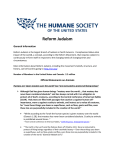 Reform Judaism - The Humane Society of the United States