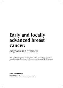 Early and locally advanced breast cancer