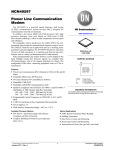 NCN49597 - Power Line Communication Modem