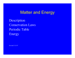 Matter Classification