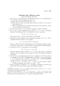 Topology 640, Midterm exam