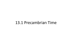 13.1 Precambrian Time