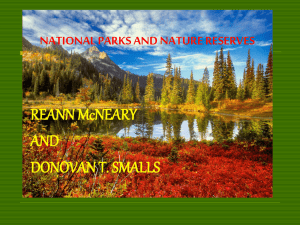 NAIONAL PARKS AND NATURE RESERVES