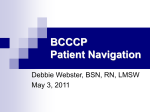 BCCCP Patient Navigation - Michigan Cancer Consortium
