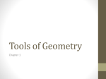 Tools of Geometry