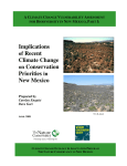 Implications of Recent Climate Change on Conservation Priorities in