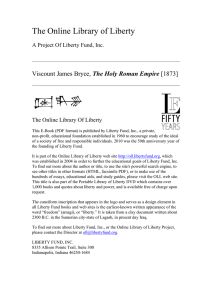 Online Library of Liberty: The Holy Roman Empire