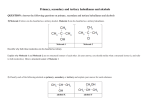 Primary, secondary and tertiary haloalkanes and