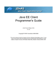 Java EE Client Programmer`s Guide - JOnAS