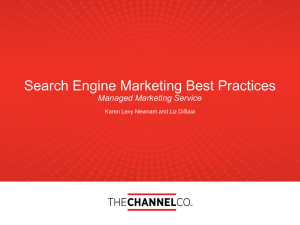 Search Engine Marketing Best Practices Managed Marketing Service