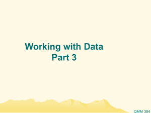 Working with Data Part 3