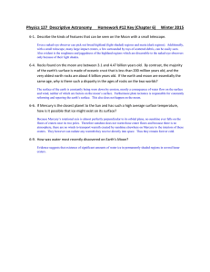 Physics 127 Descriptive Astronomy Homework #12 Key (Chapter 6