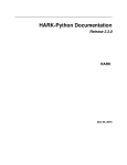 HARK-Python Documentation Release 2.3.0 HARK