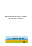 Threatened Species Assessment Guidelines
