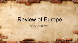 Review of European Middle Ages