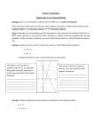 Systems of Equations Guided Notes on the Graphing Method