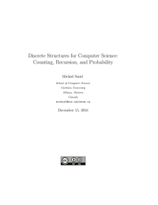 Discrete Structures for Computer Science: Counting, Recursion, and