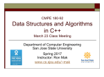 CS 46B: Introduction to Data Structures