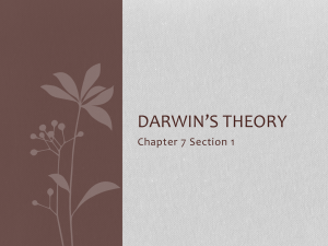 Darwins Theory 7.1 Life Science