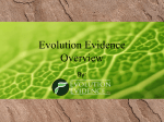 Evolution Evidence Overview